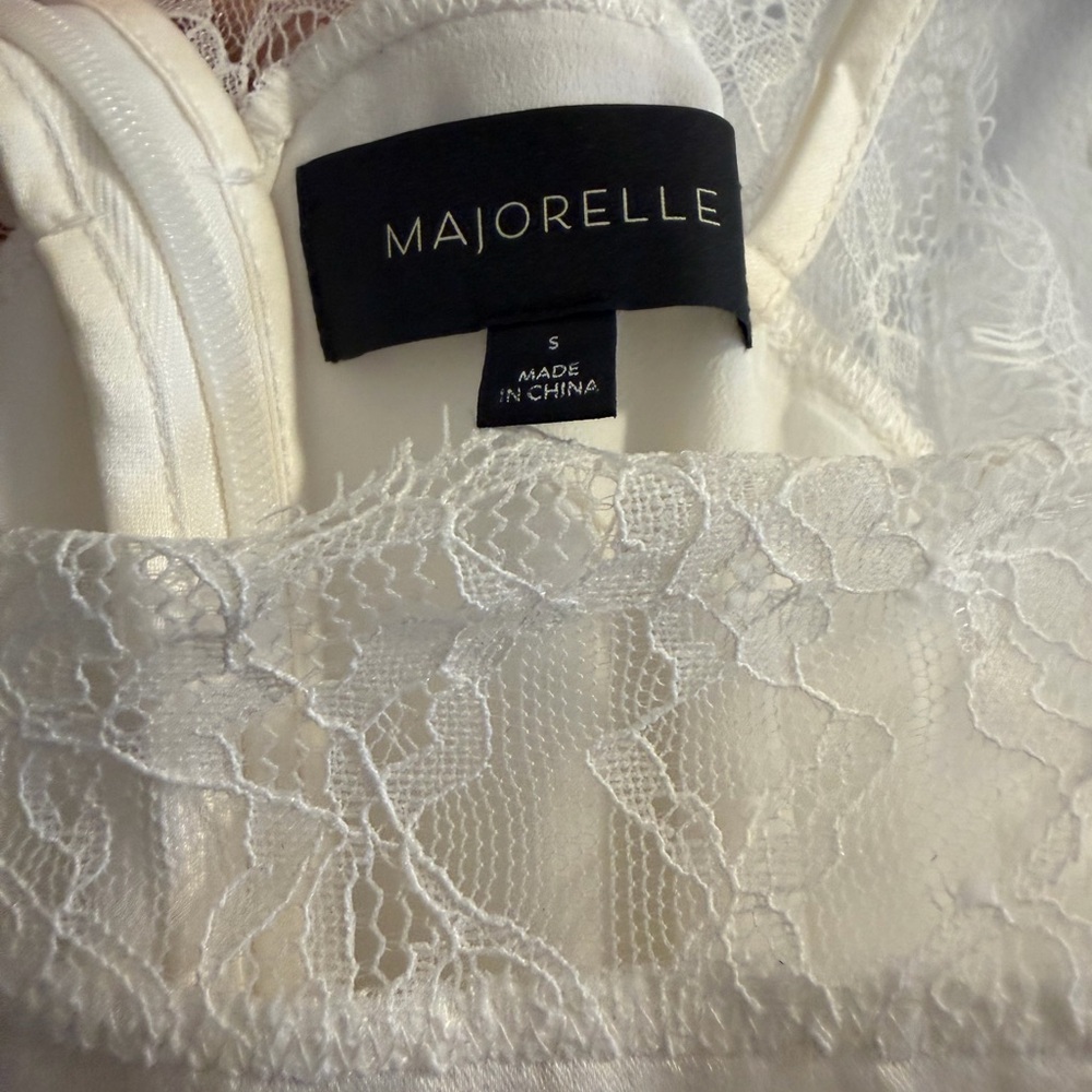 MAJORELLE White Lace Tiered Slip Maxi Dress - Picture 6 of 6